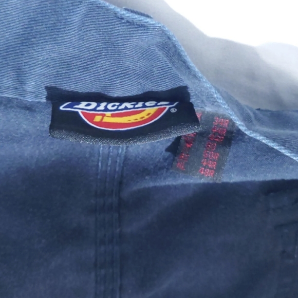 DICKIES Double Knee Carpenter Trousers Blue Relaxed Straight Mens W34 L30 - Picture 3 of 8